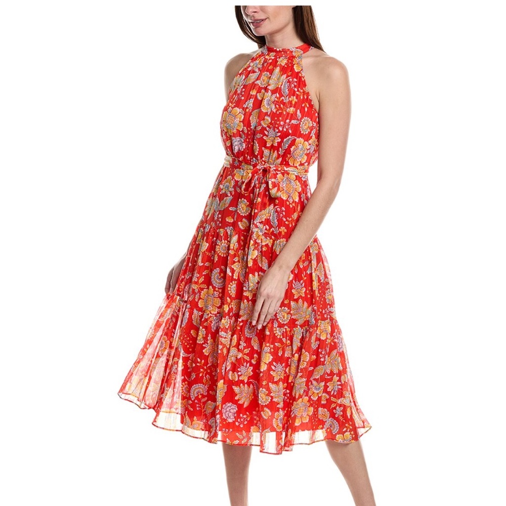 Nanette Nanette Lepore Saffron Sun Floral Halter Dress